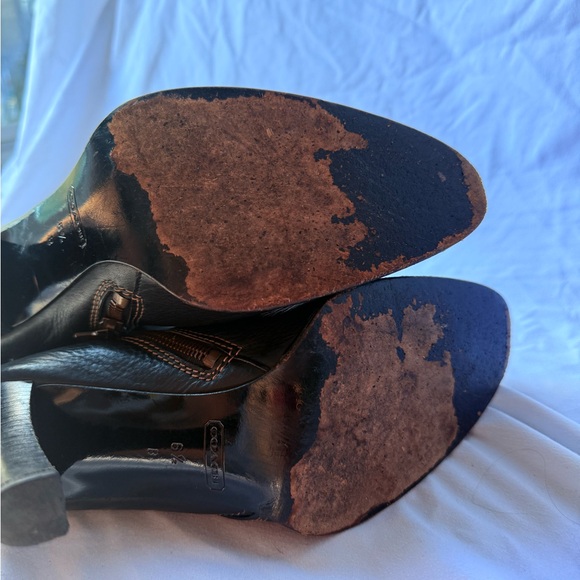 COACH NANCIE BLACK SOFT CALF LEATHER
BOOT SIZE US 6.5 - Picture 6 of 7